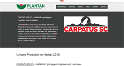 Desktop Screenshot of plantan.de